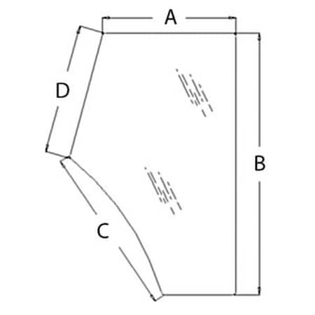 A3804659M1 Fits Massey Ferguson Parts CAB DOOR GLASS LH 4225 , 4235 , 4240 , 42